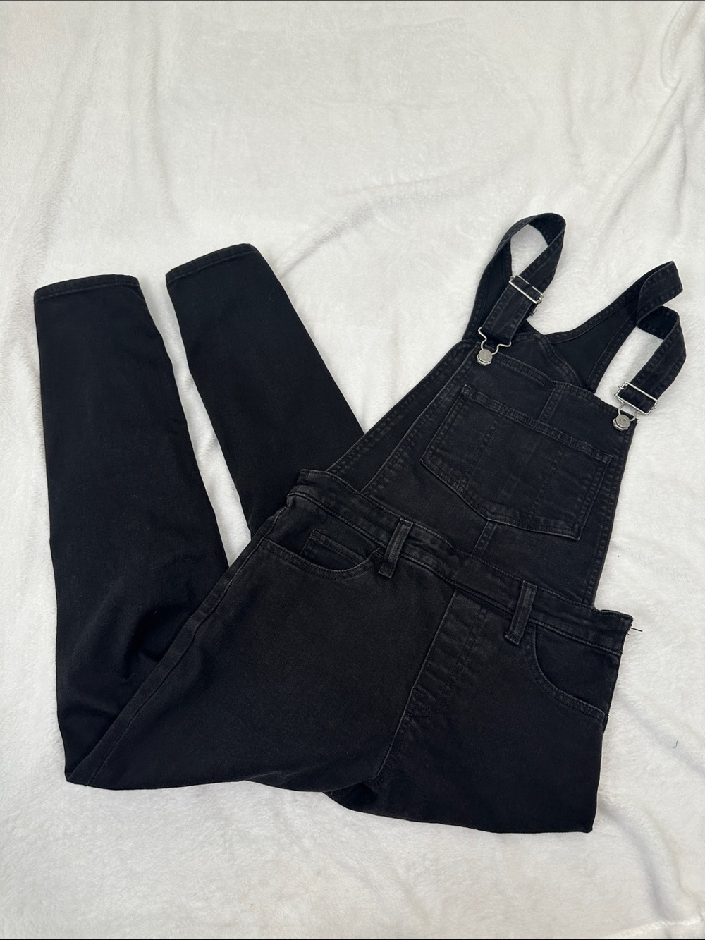 Levi's Black Denim Overalls